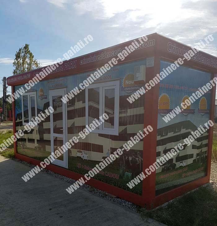 container metalic second hand pret Caras-Severin